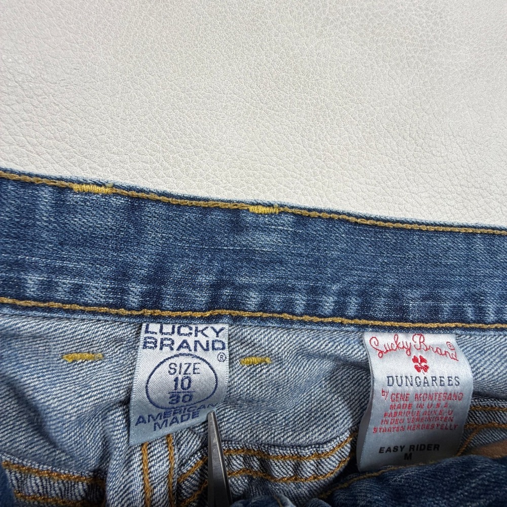 Lucky Brand Easy Rider Jeans Womens 10/30 Straight Leg Button Fly Made in USA - Picture 2 of 11
